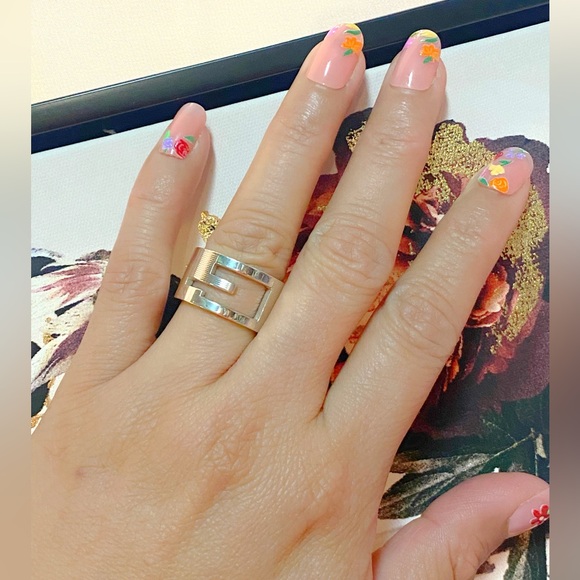 GUCCI Branded G Logo Silver 925 Ring- GREAT CONDITION - Picture 4 of 11